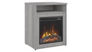 Electric Fireplaces Bush Furniture 24in W Electric Fireplace with Shelf