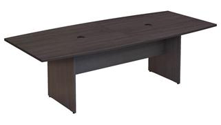 Conference Tables Bush Furniture 8ft W x 42in D Boat Shaped Conference Table with Wood Base