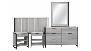 Bedroom Sets Bush Furniture 5 Piece Modern Bedroom Set with Full/Queen Size Headboard