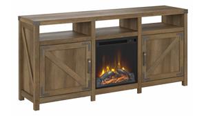 Electric Fireplaces Bush Furniture 65in W Electric Fireplace TV Stand for 70in TV