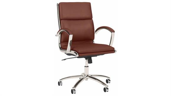 Office Chairs Bush Furniture Mid Back Leather Executive Office Chair