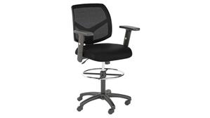 Office Chairs Bush Furniture Mesh Back Drafting Chair with Chrome Foot Ring