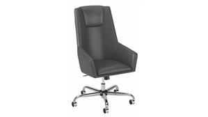 Office Chairs Bush Furniture High Back Leather Box Chair