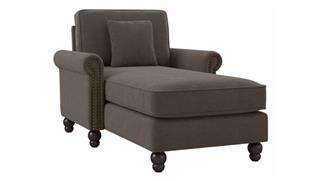 Chaise Lounge Bush Furniture Chaise Lounge with Rolled Arms