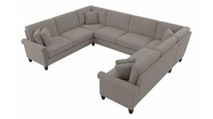 Sectional Sofas Bush Furniture 125" W U-Shaped Sectional Couch