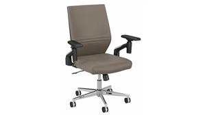 Office Chairs Bush Furniture Mid Back Leather Desk Chair