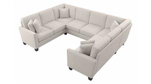 Sectional Sofas Bush Furniture 113" W U-Shaped Sectional Couch