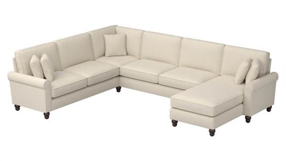 Sectional Sofas Bush Furniture 128" W U-Shaped Sectional Couch with Reversible Chaise Lounge