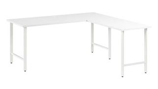 L Shaped Desks Bush Furniture 72in W x 30in D L-Shaped Computer Desk with Metal Legs