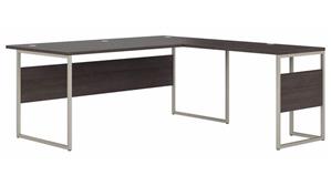 L Shaped Desks Bush Furniture 72in W x 78in D L-Shaped Table Desk with Metal Legs