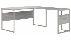 L Shaped Desks Bush Furniture 60" W x 72" D L-Shaped Table Desk with Metal Legs