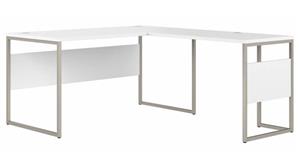 L Shaped Desks Bush Furniture 60in W x 72in D L-Shaped Table Desk with Metal Legs