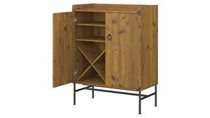 Wine Storage Bush Furniture Multi Use Cabinet with Wine Storage