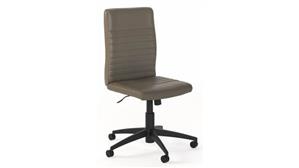 Office Chairs Bush Furniture Mid Back Ribbed Leather Office Chair