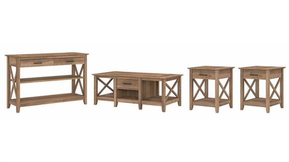 Coffee Tables Bush Furniture Coffee Table with Console Table and Set of 2 End Tables