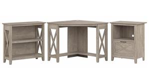 Corner Desks Bush Furniture Small Corner Desk with Bookcase and Lateral File Cabinet