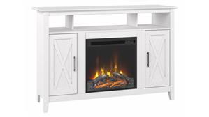 Electric Fireplaces Bush Furniture Tall Electric Fireplace TV Stand for 55in TV