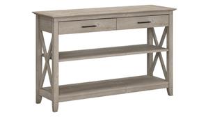 Console Tables Bush Furniture Console Table with Drawers and Shelves