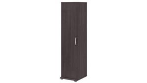 Storage Cabinets Bush Furniture Narrow Linen Tower with Door and Shelves