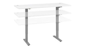 Adjustable Height Desks & Tables Bush Furniture 72" W x 30" D Height Adjustable Standing Desk