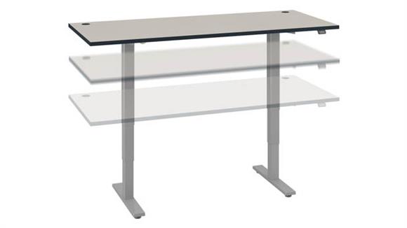 Adjustable Height Desks & Tables Bush Furniture 72" W x 30" D Electric Height Adjustable Standing Desk