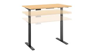 Adjustable Height Desks & Tables Bush Furniture 48" W x 24" D Electric Height Adjustable Standing Desk