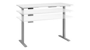 Adjustable Height Desks & Tables Bush Furniture 6ft W x 30in D Electric Height Adjustable Standing Desk