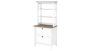 File Cabinets Lateral Bush Furniture Lateral File Cabinet with Hutch