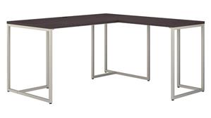 L Shaped Desks Bush Furniture 60" W L-Shaped Desk with 30" W Return