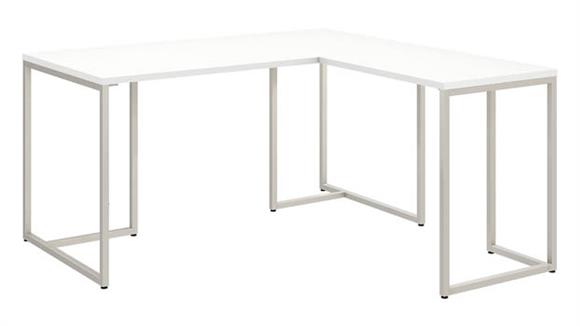 L Shaped Desks Bush Furniture 60" W L-Shaped Desk with 30" W Return