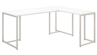 L Shaped Desks Bush Furniture 72" W L-Shaped Desk with 30" W Return