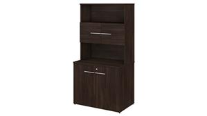 Storage Cabinets Bush Furniture 36" W Tall Storage Cabinet with Doors and Shelves