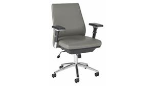 Office Chairs Bush Furniture Mid Back Leather Executive Chair