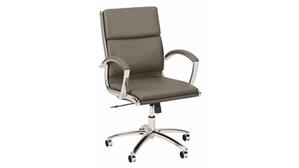 Office Chairs Bush Furniture Mid Back Leather Executive Desk Chair