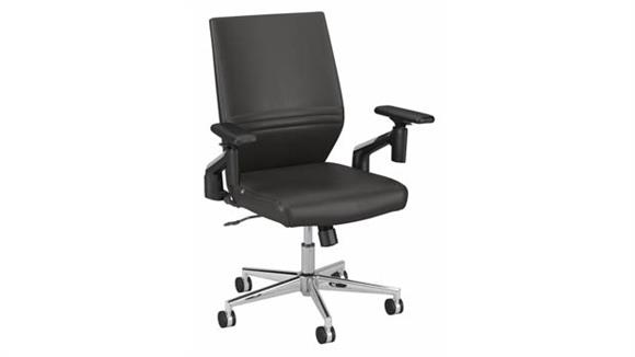 Office Chairs Bush Furniture Mid Back Leather Office Chair