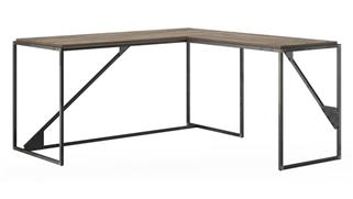 L Shaped Desks Bush Furniture 62in W L-Shaped Industrial Desk
