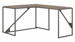 L Shaped Desks Bush Furniture 50in W L-Shaped in Dustrial Desk