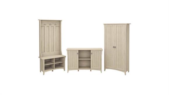 Storage Cabinets Bush Furniture Entryway Storage Set with Hall Tree/Shoe Bench and Accent Cabinets