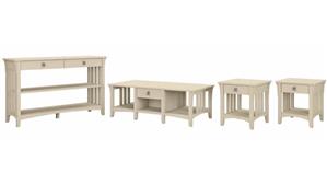 Coffee Tables Bush Furniture Coffee Table, Console Table and Set of 2 End Tables