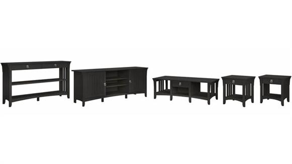 Coffee Tables Bush Furniture TV Stand, Coffee Table, Console Table and Set of 2 End Tables