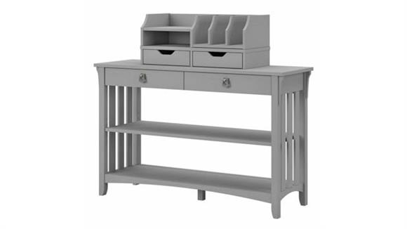 Console Tables Bush Furniture Console Table with Storage and Desktop Organizers