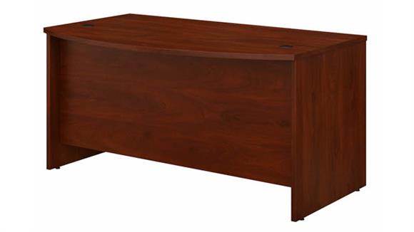 Executive Desks Bush Furniture 60" W x 36" D Bow Front Desk