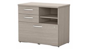 File Cabinets Lateral Bush Furniture Office Storage Cabinet with Lateral File, Drawers and Shelves - Assembled