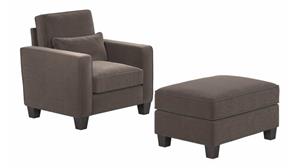 Accent Chairs Bush Furniture Accent Chair with Ottoman Set