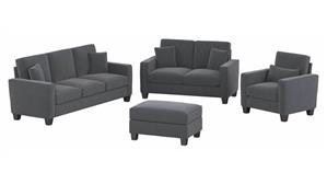 Sofas Bush Furniture 85" W Sofa with Loveseat, Accent Chair, and Ottoman