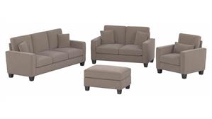 Sofas Bush Furniture 85in W Sofa with Loveseat, Accent Chair, and Ottoman