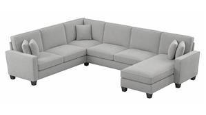 Sectional Sofas Bush Furniture 128in W U-Shaped Sectional Couch with Reversible Chaise Lounge