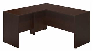 L Shaped Desks Bush Furniture 60in W x 24in D Desk Shell with 36in W Return