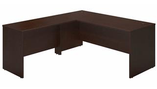 L Shaped Desks Bush Furniture 72in W x 30in D Desk Shell with 48in W Return