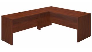 L Shaped Desks Bush Furniture 72" W x 30" D Desk Shell with 60" W Return